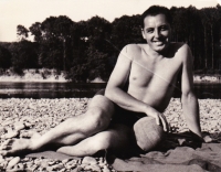 Štefan Králik near Váh, 40s.