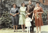 At her son's wedding, 1982 (Marie Jáčová on the right) 

