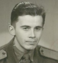 Miloslav Šimek, basic service soldier in Bratislava, 1953–1955