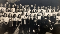Kolin choir and monastery orchestra, 8 January 1945
