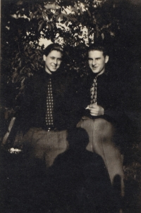Helmut s kamarádem v Hlučínsku