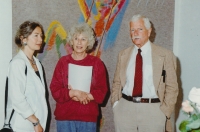 Zuzana a Jan Wienerovi s Olgou Havlovou, 90. léta 20. století