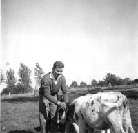 Harald Skala během prvních dnů po emigraci v Belgii, 1969