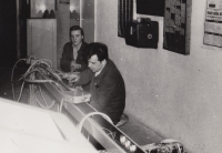 Josef Kaše v práci ve Zbrojovce, 70. léta