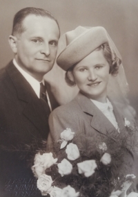 Bedřich a Milada Šulcovi, svatební fotografie 1939