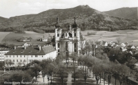 Hejnice (Haindorf) on a period postcard