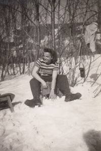Libuše Jedličková v Krkonoších po válce