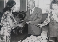 University graduation in Luhansk, Ukraine, 1978