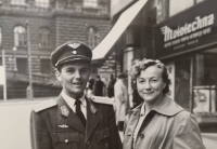 Stanislava Šťastná s manželem Josefem, Praha 1955