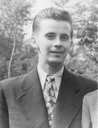 Miloslav Šimek in Vizovice in 1955