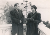 Vilém a Soňa Allanovi, rok 1949