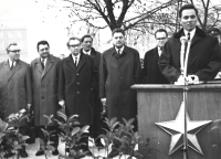 Zásadní úpravy tehdejší ulice Leninova, dnes Evropská, v roce 1967 na Praze 6. Klouda v té době starosta. 