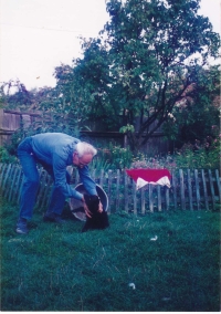 Jindřich Vítovec na chalupě v Soběšicích