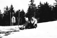 S dcerou na horách, nedatováno