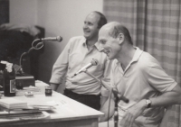 Josef Bajer s přítelem Jiřím Černým