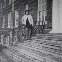 Pamětnice v roce 1969 po emigraci do Anglie