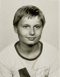 Radim Jauker at the time when he and his friends founded the Blue Star scout troop, modeled after the Fast Arrows