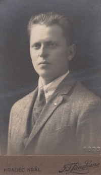 His father Jiří Morávek, Svobodné Dvory, 1925