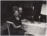 Marta Kolesová in the production Deník Anny Frankové (The Diary of Anne Frank), 1973, Hradec Králové
