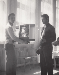 Třetí místo na závodu v Nitře – zleva Josef Srnský, Jiří Syrovátko, Nitra, 1971