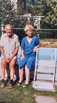 Anna Staňková s manželem Josefem, rok 2015