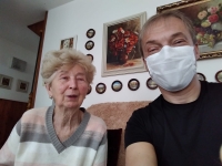 Anna Staňková se synem Janem v době pandemie covidu, rok 2020
