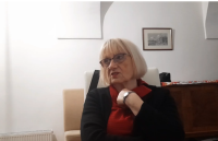 Judit Dénes in 2023, during an interview