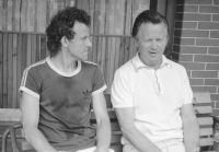 Verner Lička (vlevo) v 80. letech 20. století