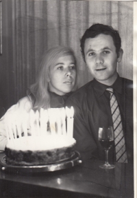 Milada Vaňková s manželem Karlem Hotovým, 70. léta