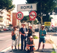 On pilgrimage, Rome, 17 June 2000