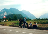 On a pilgrimage, Rivoli (near Udine), 30 May 2000