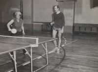 Dušana Janská, podnikový turnaj v ping-pongu