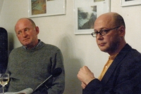 Josef Bajer a novinář Petr Peňáz