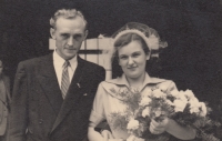 Svatební fotografie Erny a Vladimíra Podhorských, 11. 8. 1951