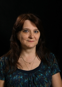 Jitka Vávrová ve studiu Paměti národa, 2022