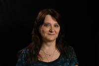 Jitka Vávrová ve studiu Paměti národa, 2022