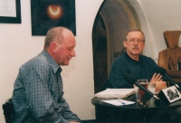 Josef Bajer and theater screenwriter, actor and director Andrej Krob