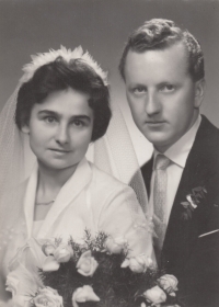 Bratr Pavel Havlík s manželkou Vlastou, Rychnov nad Kněžnou, 60. léta