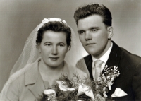 Jan Klus s manželkou Andělou / 1962