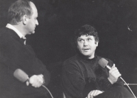 Josef Bajer a kněz Václav Malý, 80. léta