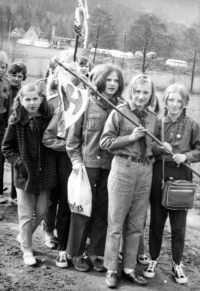 Scouts from Hrčava / year 1969 or 1970