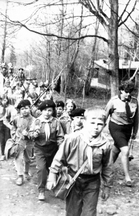 Scouts heading to Ivančena / about 1970
