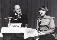 Josef Bajer a Zdena Salivarová (manželka Josefa Škvoreckého)