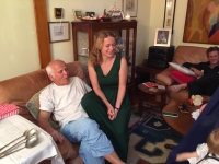 Meeting his granddaughter in Sydney, December 2018/January 2019