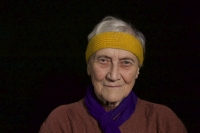 Zdena Krejčíková při natáčení