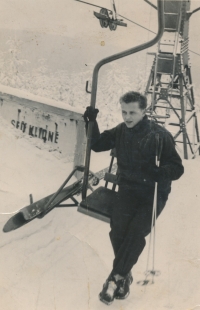 Samuel Machek na lyžích, 1963