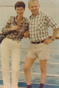 Jarmila a Samuel Machkovi na dovolené na Krymu, 1980