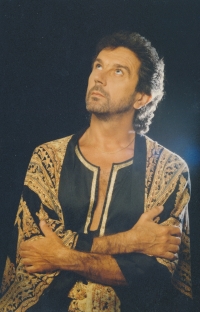 Josef Štágr v roli Jidáše, muzikál Jesus Christ Superstar, 1997–1998