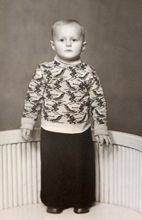 Two-year-old Jan Klimeš in 1949