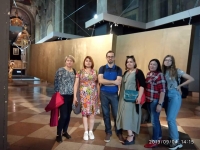  З Павлом Гудімовим, Маргаритою Мартиненко та іншими в Музеї сакральної барокової скульптури Пінзеля. 2019 рік. 